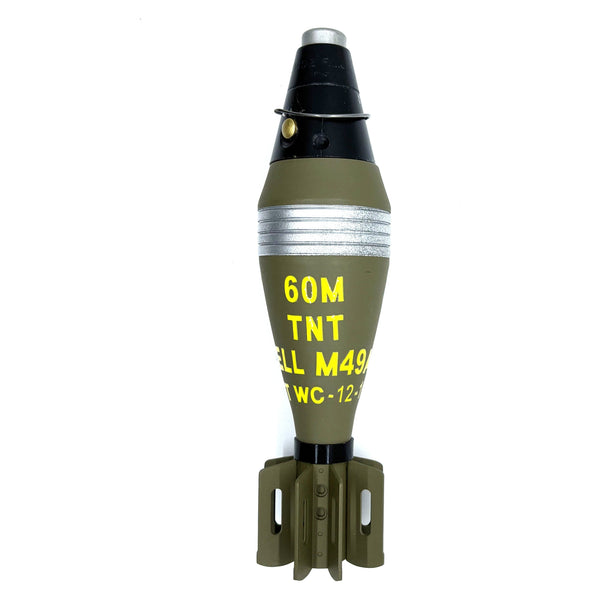 U.S. M2 60mm - M49A2 HE Mortar with Bakelite Fuse - Replica Dummy