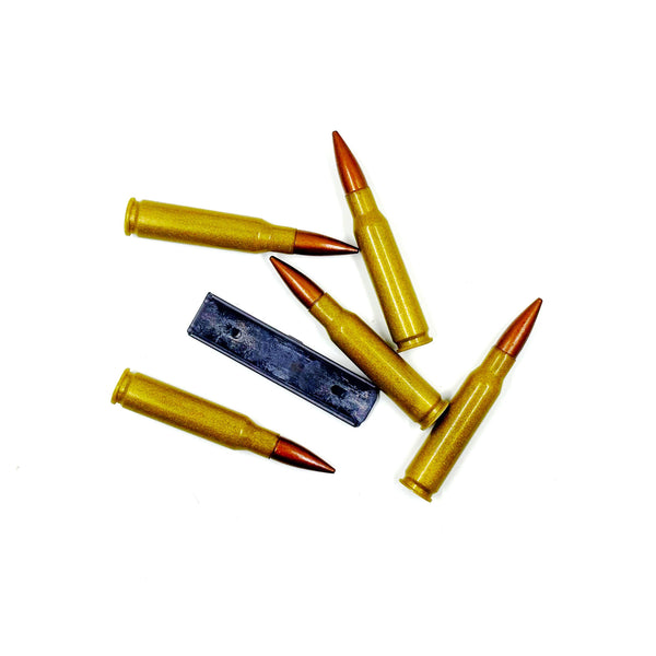 7.62 x 51 NATO Replica Dummy Ammo & 5 Rnd. Stripper Clip