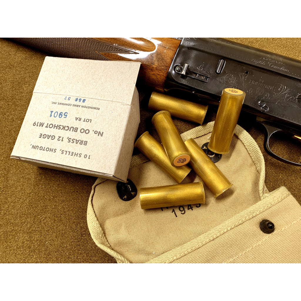 Full box brass 12ga WWII shotgun shells