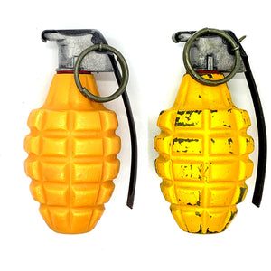WWII MK 2A1 Early War Yellow/Orange - Replica Hand Grenade - Marshall's Arsenal
